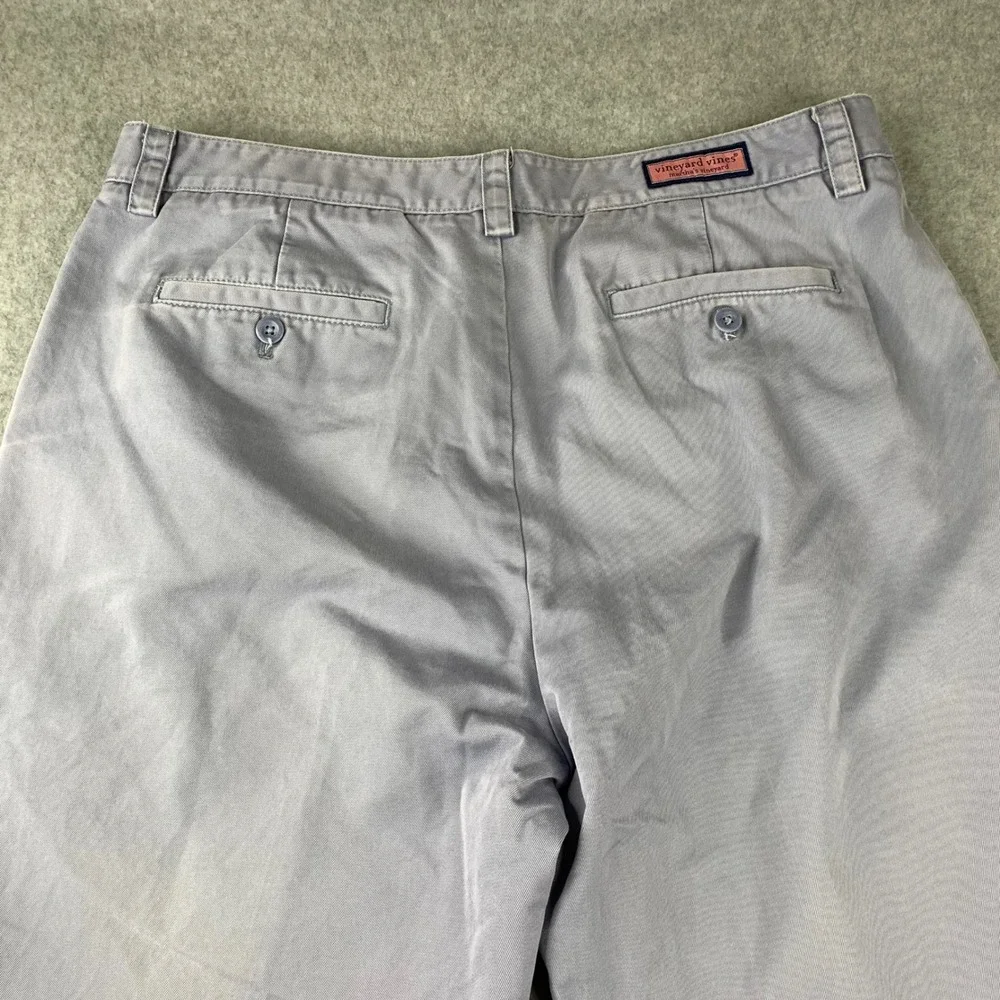 Vineyard Vines Breaker Pants Mens 36x32 Purple‎ Grey Straight Leg Chinos